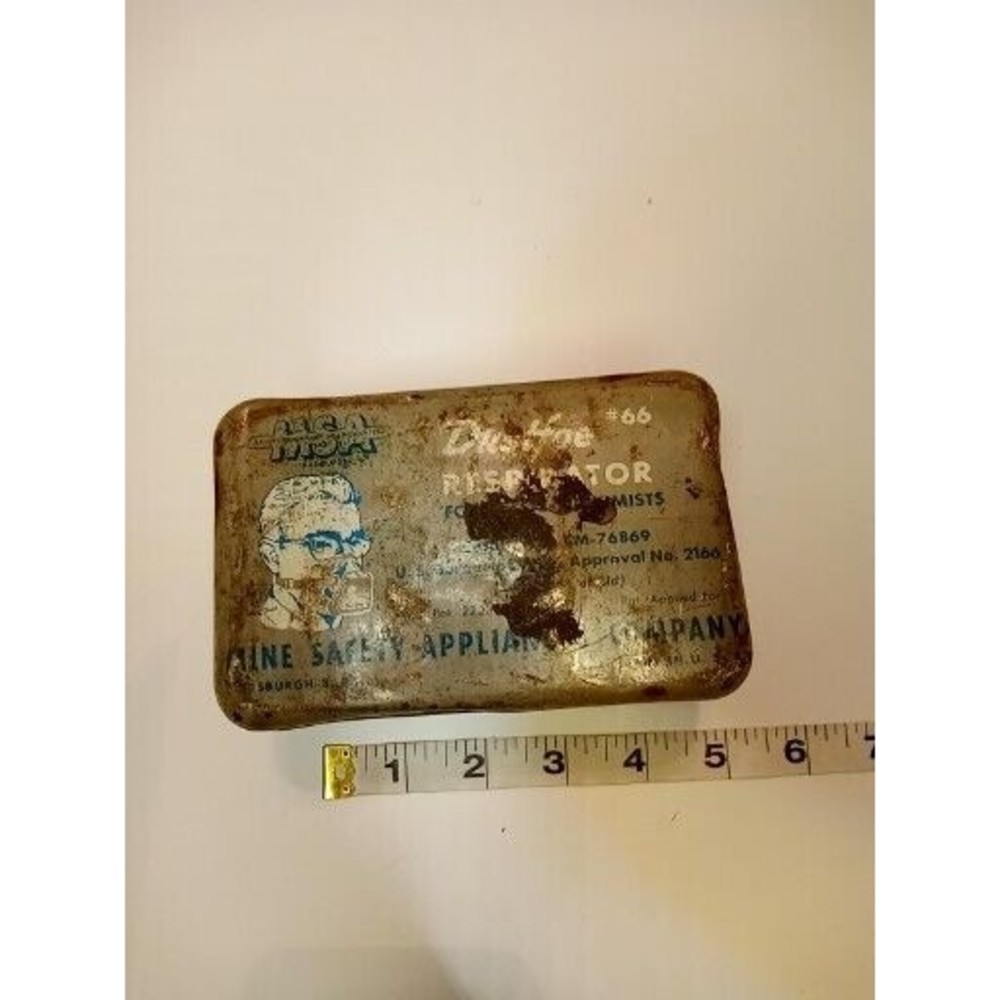 Collectible Vintage MSA Mine Safety Appliance Dustfoe #66 Mining